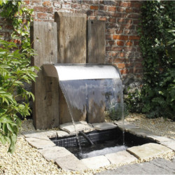 Lame d'eau Nevada Led 30 en inox 304 30x33xH.13cm pour bassin de jardin - Ubbink