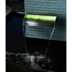 Lame d'eau Nevada 60 Led en inox 304 60x33xH.13cm pour bassin de jardin - Ubbink