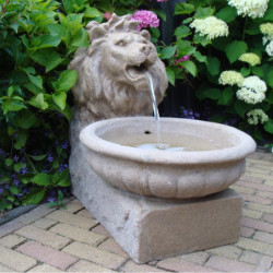 Fontaine de jardin hors sol en polyrésine Basel kit complet avec pompe - Ubbink