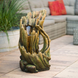 Fontaine de jardin hors sol en polyrésine Alcamo kit complet avec pompe - Ubbink