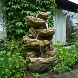 Fontaine de jardin hors sol en polyrésine Sedona kit complet avec pompe - Ubbink