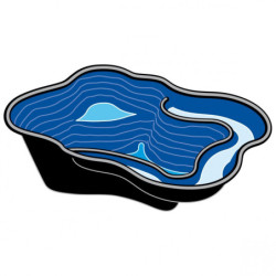 Bassin de jardin préformé 150L Iris SI en polyéthylène - Ubbink