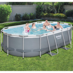 Piscine hors sol tubulaire ovale Power Steel 427x250cm - Bestway