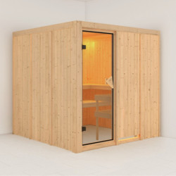 Sauna traditionnel modulable RODIN 5 à 6 places 68mm KARIBU