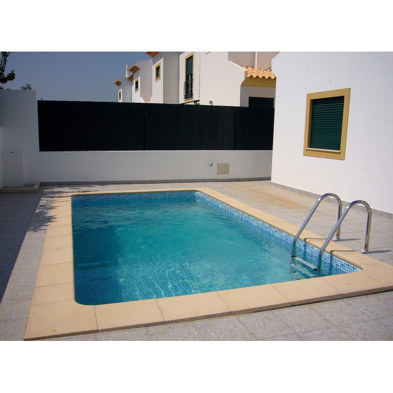 Piscine acier rectangulaire fond plat 6x3xH1,40m avec échelle inox SUNKIT JUPITER
