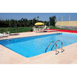 Piscine acier rectangulaire fond plat 6x3xH1,40m avec échelle inox SUNKIT JUPITER