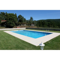 Piscine acier rectangulaire fond plat 7x3,50xH1,40m avec échelle inox SUNKIT JUPITER