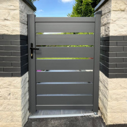 Portillon battant ajouré en aluminium SPACE 100x140cm - X-Métal