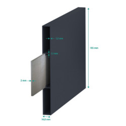 Portillon battant ajouré en aluminium SPACE 100x140cm - X-Métal