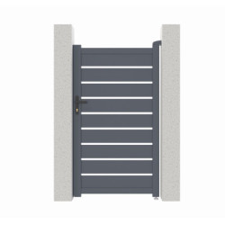 Portillon battant ajouré en aluminium SPACE 100x176cm - X-Métal