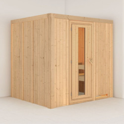 Sauna traditionnel Daria Plug &Play - 4 à 6 places 68mm KARIBU