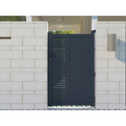 Portillon battant en aluminium 100x158cm FANCY X-Métal