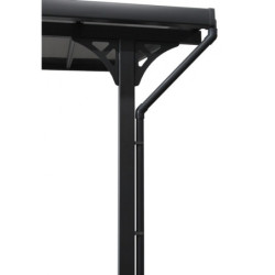 Descentes de gouttières grises pour toit de terrasse X-METAL