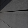Abri de jardin en bois composite 28mm anthracite 9m² PREMIUM toit plat - Woodlife Garden