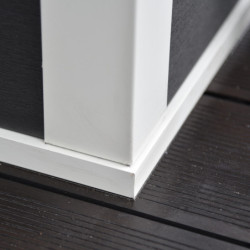 Abri de jardin en bois composite 28mm anthracite 9m² PREMIUM toit plat - Woodlife Garden