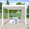 Pergola bioclimatique autoportante en alu blanc 3x4m Ombrea