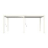 Pergola bioclimatique autoportante en alu blanc 3x6m Ombrea