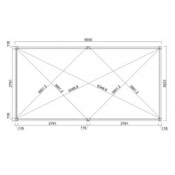 Pergola bioclimatique autoportante en alu blanc 3x6m Ombrea