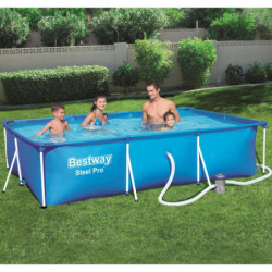 Piscine hors sol rectangulaire Steel Pro 300x201x66cm - Bestway