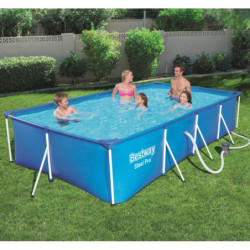Piscine hors sol rectangulaire Steel Pro 400x211x81cm - Bestway