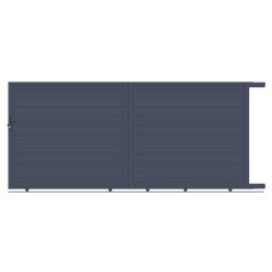 Portail coulissant en aluminium 300x173cm GARDE COUL X-Métal