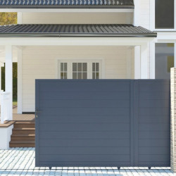 Portail coulissant en aluminium 350x158cm GARDE COUL X-Métal