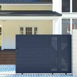 Portail coulissant en aluminium 350x173cm FANCY COUL X-Métal