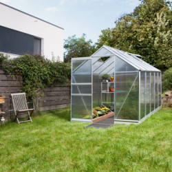 Serre de jardin en alu et polycarbonate de 4mm - Apollo 6200 - Vitavia
