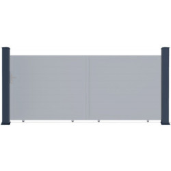 Poteau H166cm en aluminium pour les portails X-Métal