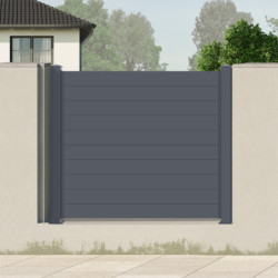 Clôture hauteur 166cm en alu moderne X-Métal