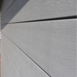 Abri de jardin en bois composite 28mm gris clair 9m² PREMIUM toit plat - Woodlife Garden