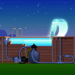 Cascade Mamba Acrylic LED pour piscine Ubbink