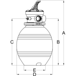 Filtre à sable 10m³/h PoolFilter® 300 - Ubbink	