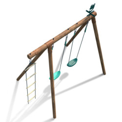 Portique en bois pour enfants TONKA 242x166x195cm – SOULET