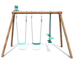 Portique en bois pour enfants PACCO 295x166x195cm – SOULET