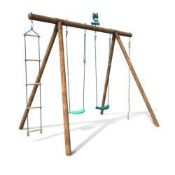 Portique en bois pour enfants ERNEST 276x189x222cm – SOULET