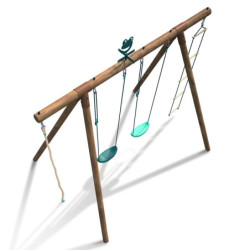 Portique en bois pour enfants ERNEST 276x189x222cm – SOULET