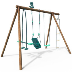 Portique en bois pour enfants SUZON 318x189x222cm – SOULET