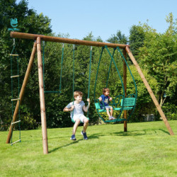 Portique en bois pour enfants JULIETTE 348x189x222cm – SOULET