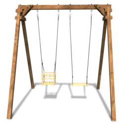 Portique de jeux en bois autoclave Ambre 210x207x224cm – SOULET