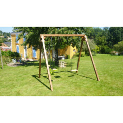 Portique en bois pour enfants PIERRE 240x207x224cm – SOULET