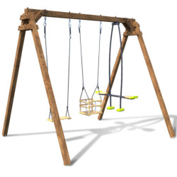 Portique en bois pour enfants PIERRE 240x207x224cm – SOULET