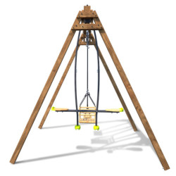 Portique en bois pour enfants PIERRE 240x207x224cm – SOULET