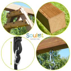 Portique en bois pour enfants PIERRE 240x207x224cm – SOULET