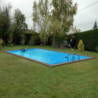 Piscine rectangulaire démontable en bois 680x370x147cm TILOS - Water'Clip
