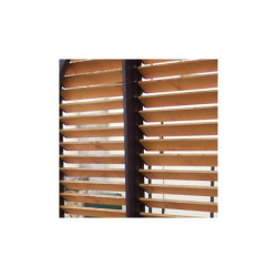 Pergola en bois avec vantelles amovibles sur toiture + 1 côté 340x360x217cm Veneto