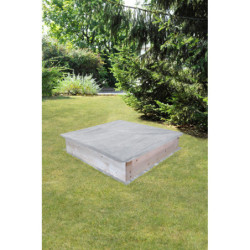 Bac à sable en bois pré-percé pour enfants 118x118x22cm – SOULET