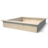 Bac à sable en bois pré-percé pour enfants 118x118x22cm – SOULET