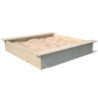 Bac à sable en bois pré-percé pour enfants 118x118x22cm – SOULET