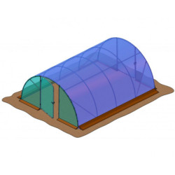 Bâche de couverture de remplacement pour serre tunnel maraîchère semi professionnelle 27m² RICHEL